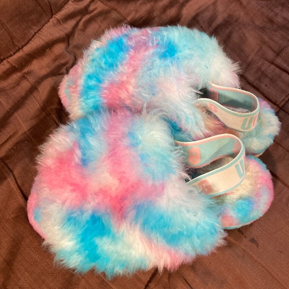 Cotton Candy Print Slip Ons By Ugg Brand.  GUC!